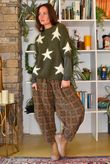 Big Softie Star Short Sleeve Knit Deep Khaki
